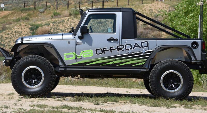 DV8 Offroad 07-18 Jeep Wrangler JK Front Aluminum Inner Fender - Black - #INFEND-01FB