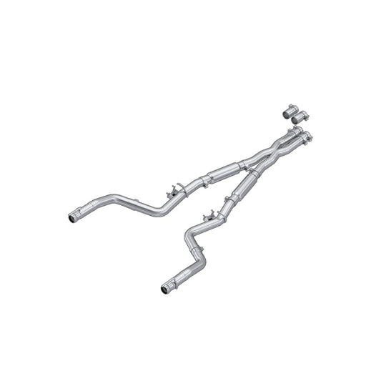 MBRP Challenger T304SS 3in Cat-Back Dual Split - Street Version