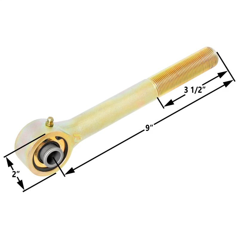 RockJock Johnny Joint 2in Narrow Rod End (Long Shank, 1in RH Thread, 1.600in x .562in Ball)