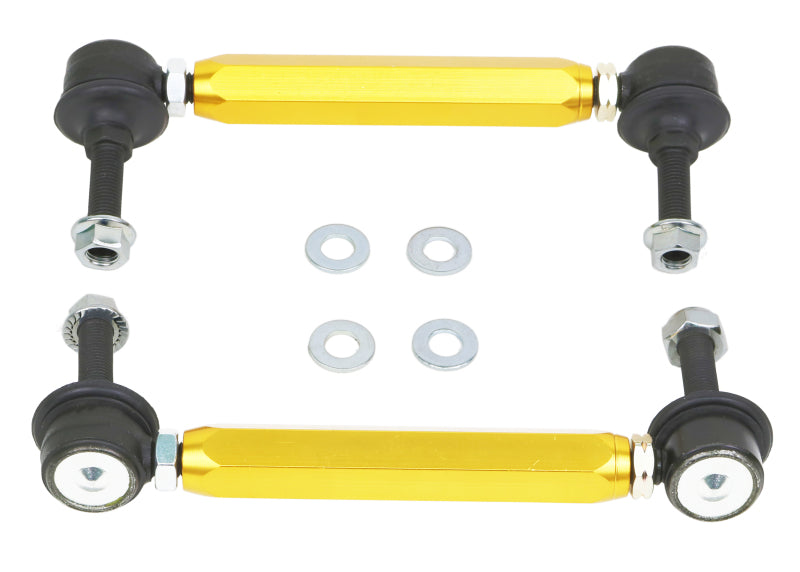 Whiteline KLC140-255 Universal Sway Bar Link Kit Heavy Duty Adjustable 10mm Ball/Ball Style