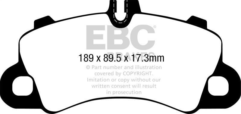 EBC 2018+ Porsche Cayenne (3rd Gen) 3.0L Turbo Yellowstuff Front Brake Pads DP42379R