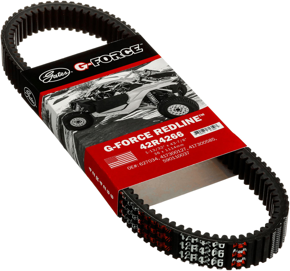 Gates 42R4266 G-Force RedLine CVT Belt for 2000 Bombardier Summit 700 SB 693cc