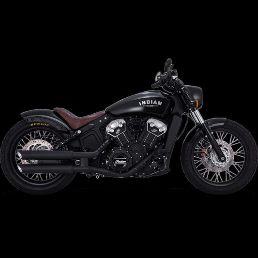 Vance & Hines 48323 Twin Slash 3in PCX Slip-Ons Black for 2015-2024 Indian Scout