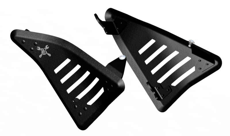 Burly Brand B10-3003TB Slash Cut Side Panel Covers for 2021-2026 Honda Rebel 1100