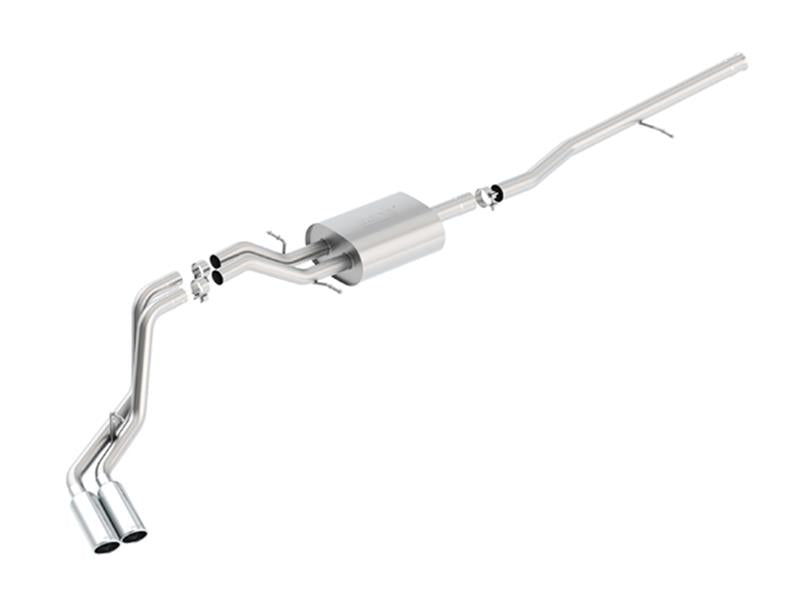 Borla 140550 S-Type Cat-Back 14 Sierra 1500 Ext. Cab Stnd Bed/CC Short Bed 143.5in WB Side Exit Exhaust - #140550