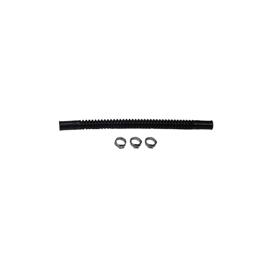 DeatschWerks Convoluted Tubing 200mm Length x 8mm ID Side 1 x 8mm ID Side 2 - Black