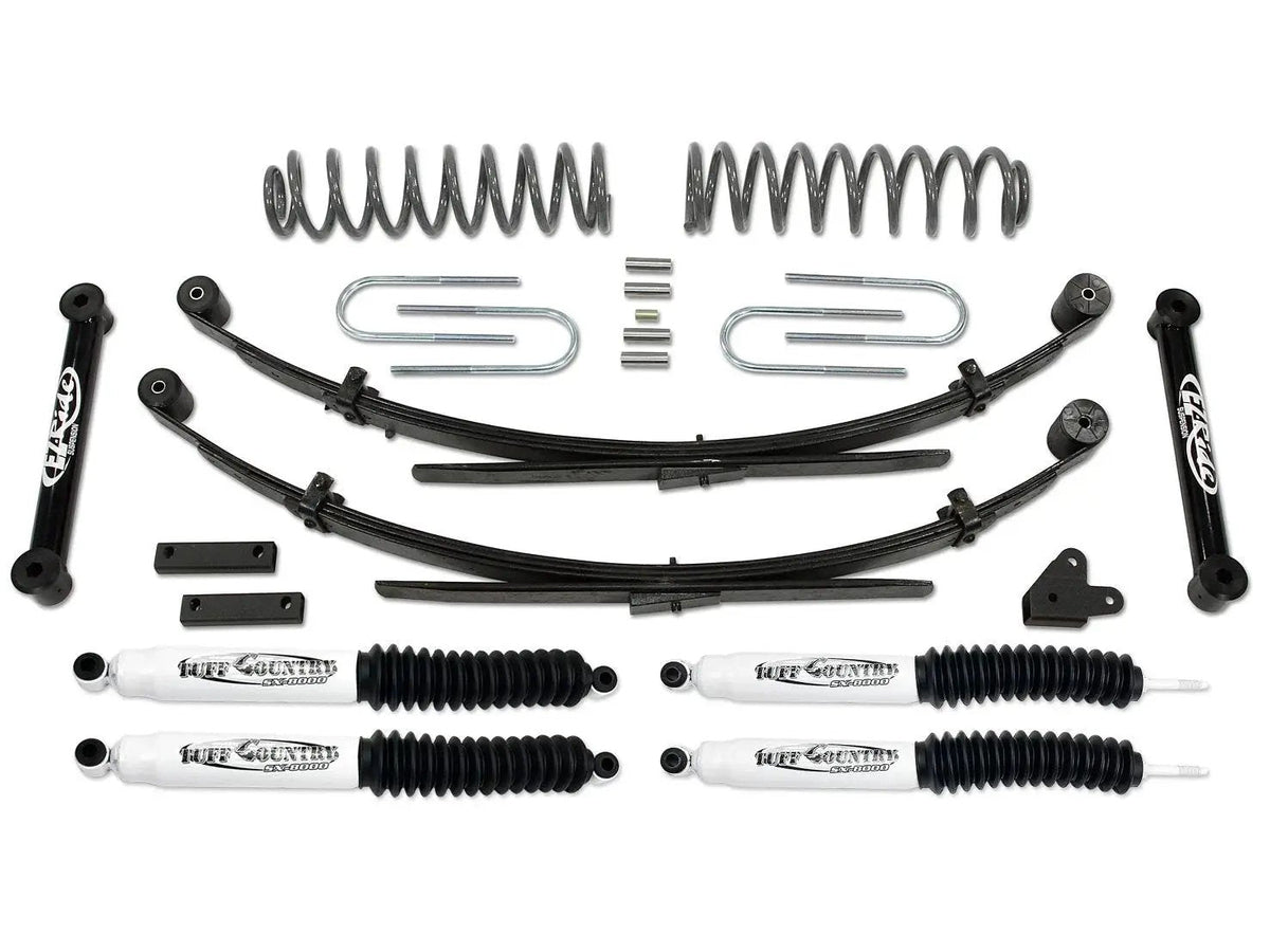 Tuff Country 43802KH 3.5in Lift Kit with Rear Leaf Springs SX6000 for 1987-2001 Jeep Cherokee 4WD
