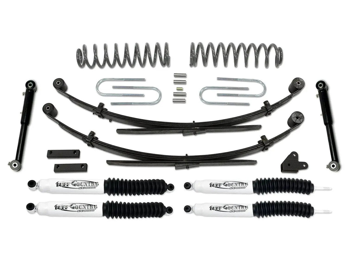 Tuff Country 43803KH 3.5in Lift Kit EZ-Flex with Rear Springs SX6000 for 1987-2001 Jeep Cherokee 4WD