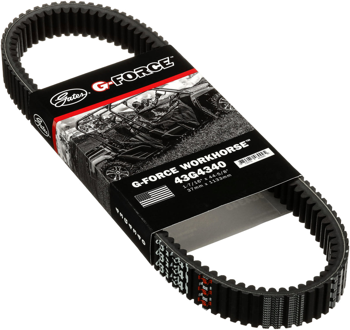 Gates 43G4340 G-Force CVT Belt for 1990 Yamaha Exciter High Altitude 569cc