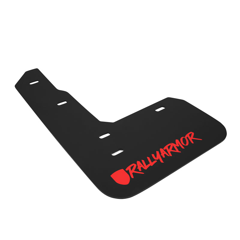 Rally Armor UR Mud Flaps - Universal - Black/Red Logo - #MF47-UR-BLK/RD-X