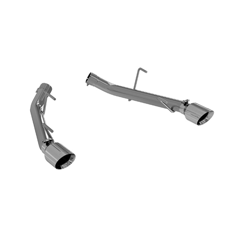 MBRP S7202304 Axle-Back Exhaust (Muffler-Delete) - 2005-2010 Ford Mustang GT 4.6L / 2007-2010 GT500 5.4L (Race) | T304 Stainless