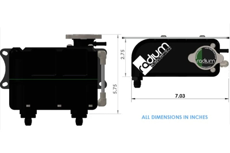 Radium Coolant Expansion Tank, Universal - #20-0270-00
