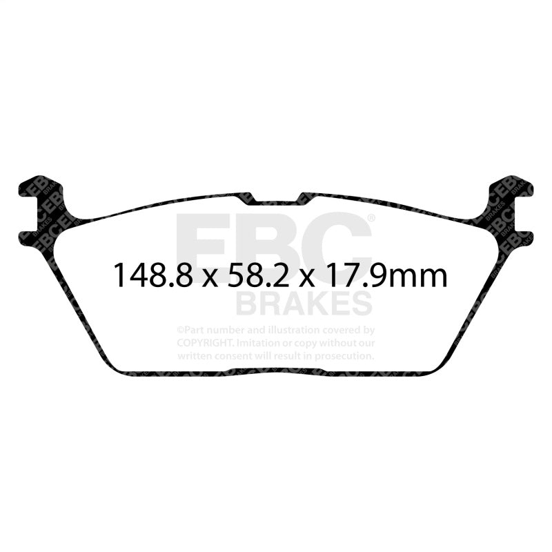 EBC 2019+ Ram Trucks 1500 (DT) Greenstuff Rear Brake Pads DP63095