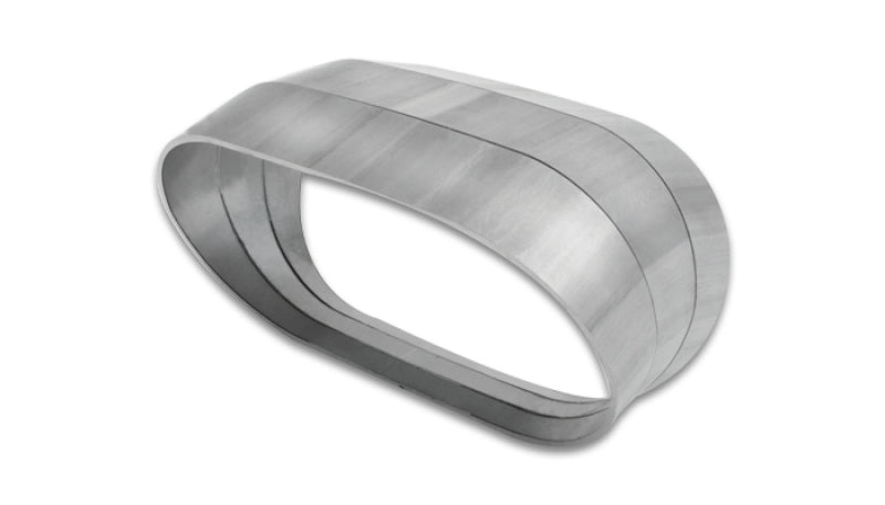 Vibrant Vertical 304 SS Nominal 3in. Oval/2.35 in. Centerline Radius, 15 degree