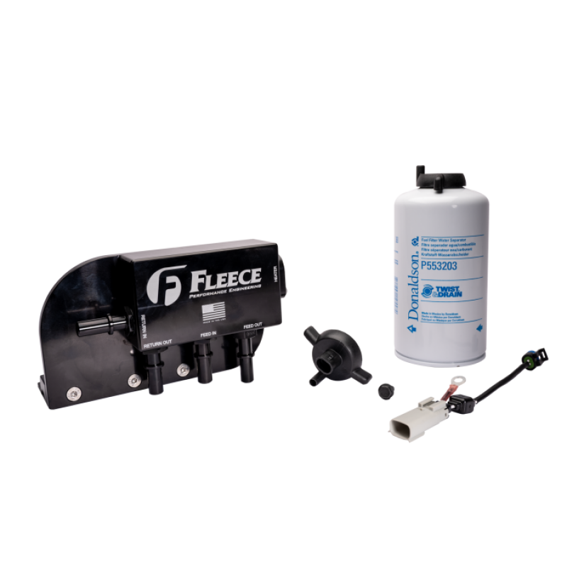 Fleece Performance FPE-FMC-UBFA-1724 for 17-26 Ford F250-550 Powerstroke Under Bed Fuel Filter Assembly