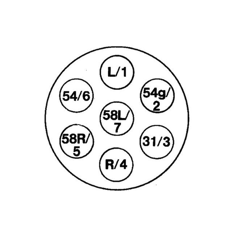 HELLA 001943003 7-Pole Trailer Socket