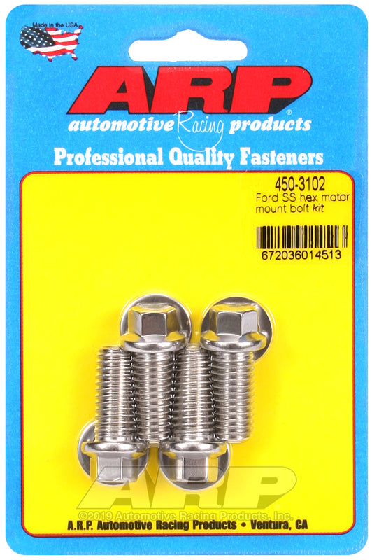 ARP 450-3102 for Ford SS Hex Motor Mount Bolt Kit
