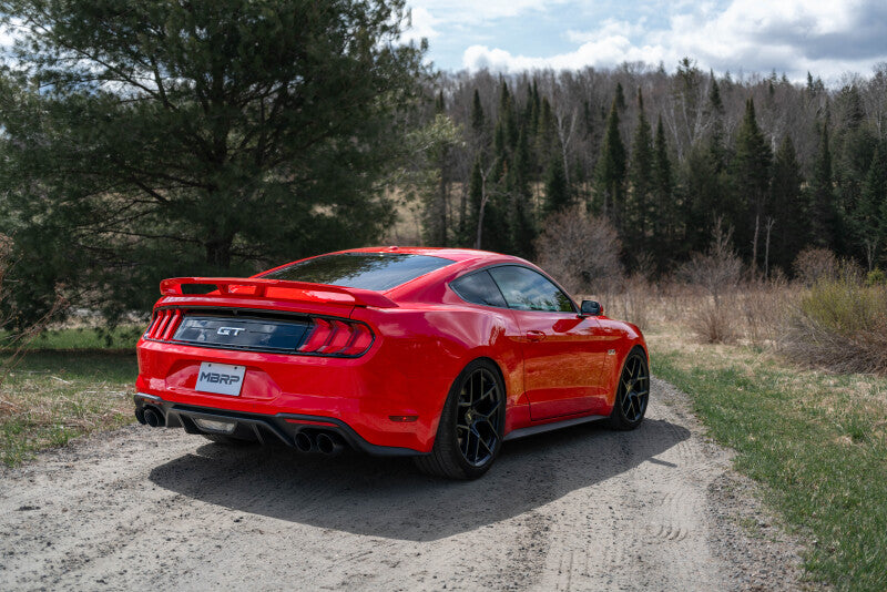 MBRP Ford Mustang GT 5L T304 3in Cat-Back w/4in Quad Carbon Fiber Tips
