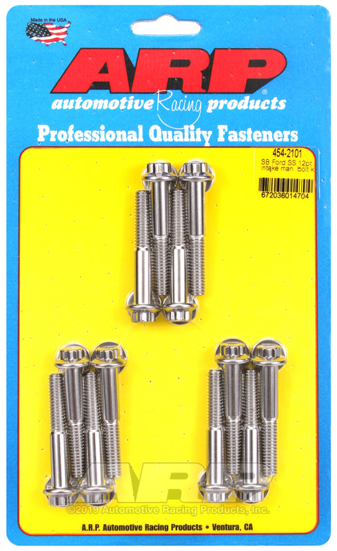 ARP 454-2101 for SB Ford SS 12pt Intake Manifold Bolt Kit