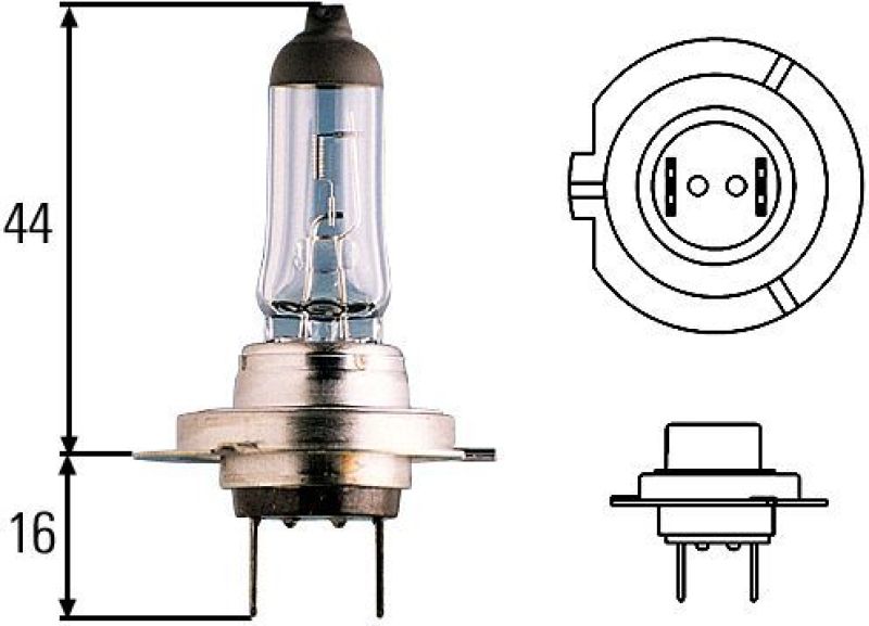 HELLA H71070307 Optilux H7 100W XB Extreme Blue Bulbs Pair