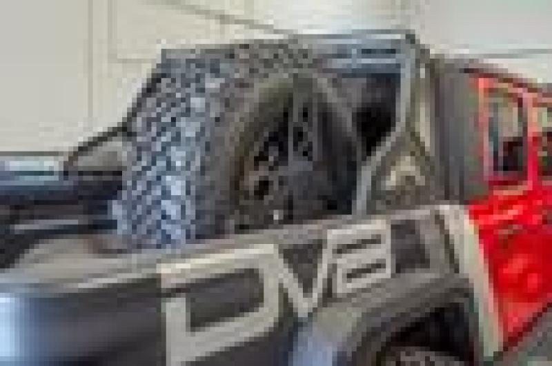 DV8 Offroad 2019+ Jeep Gladiator Universal Stand Up In-Bed Tire Carrier - #TCGL-02