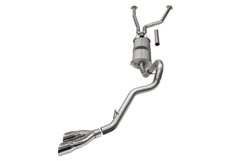Corsa 22-25 Toyota Tundra 4WD 3in Sport Cat-Back Side Exit Exhaust System w/ Twin 4in Polished Tips
