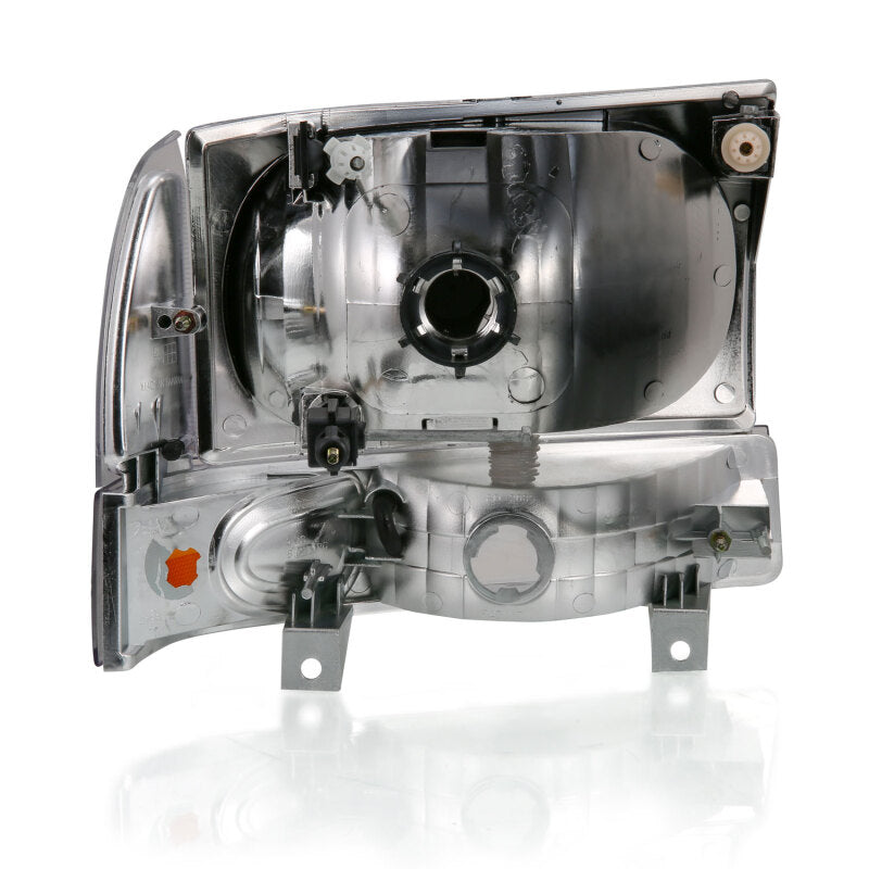 ANZO 1999-2004 Ford E-350 Super Duty Crystal Headlights