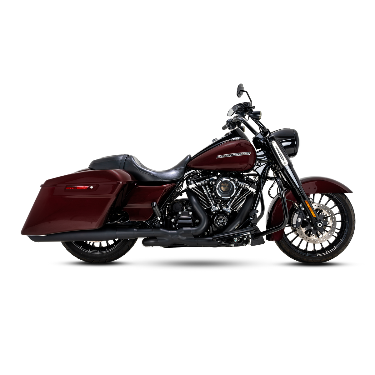 Vance & Hines 46672 Twin Slash Round Slip-Ons Black for 2017-2026 Harley-Davidson Touring