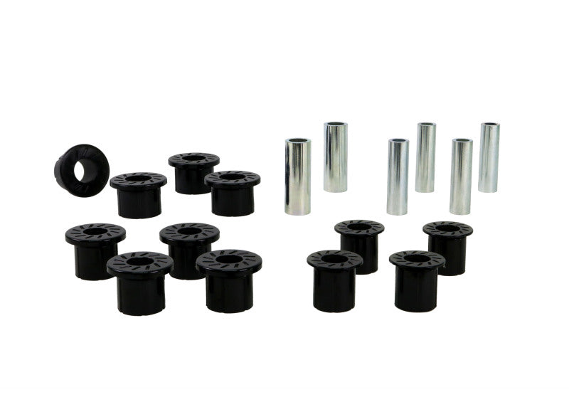 Whiteline W73816 Spring Eye Front/Rear and Shackle Bushing for 1999-2004 Ford F-250 Super Duty, 1999-2004 Ford F-350 Super Duty, 2000-2004 Ford Excursion and More