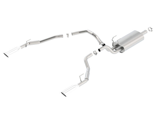 Borla 140552 Cat-Back Touring 09-15 Ram 1500 5.7L EC SB Truck Single Spilt Rear Exit Through Bumper - #140552