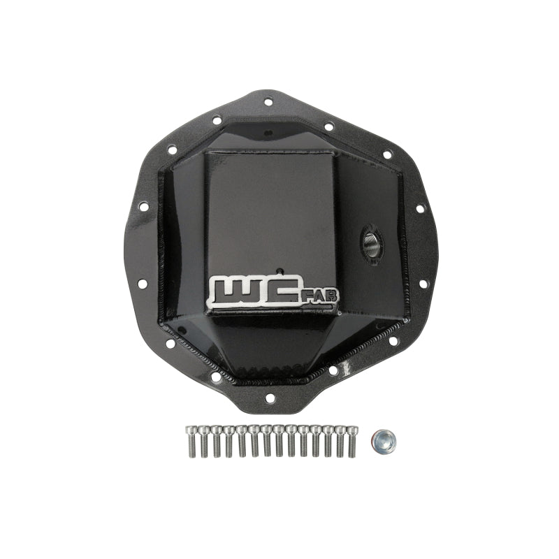 Wehrli Custom Fabrication WCF100113-GRY 11.5in AAM Rear Differential Cover WCFab Grey for Chevrolet / GMC Duramax and Dodge / Ram Cummins