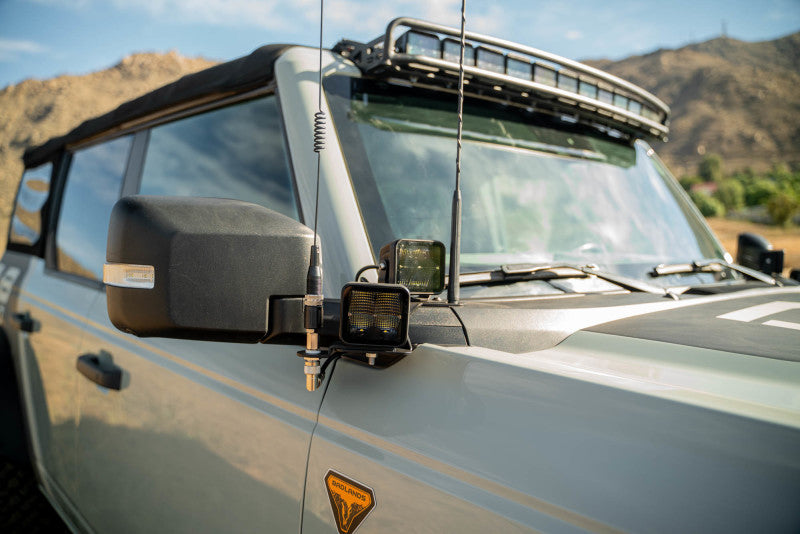 DV8 Offroad 2021 Ford Bronco A Pillar Dual Light Pod Drop Mounts - #LBBR-08