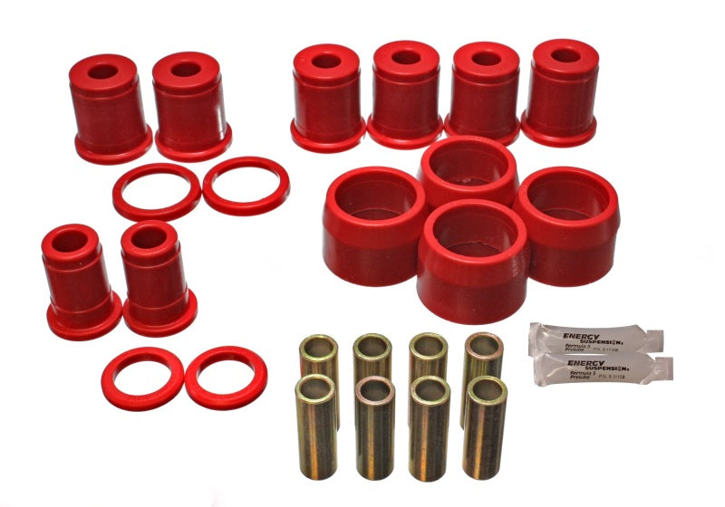 Energy Suspension Rear Control Arm W/Thrust Washer - Red Arm Bushing Set 3.3149R