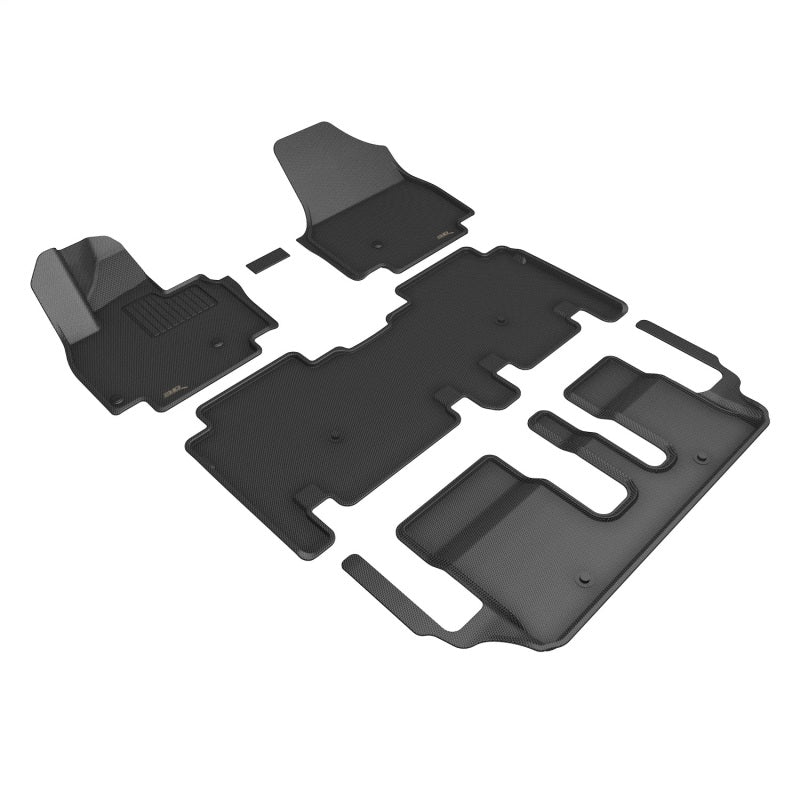 3D MAXpider Kagu Front, Rear & 3rd Row Floor Mats for 2024 Kia EV9
