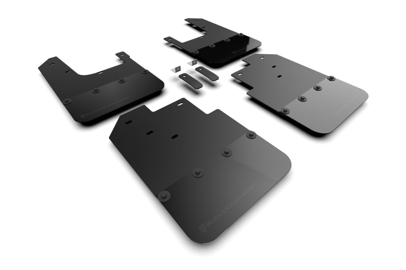 Rally Armor Classic Mud Flaps - 2016-2023 Toyota Tacoma - Black/Black Logo - #MF94-BLK-MBK