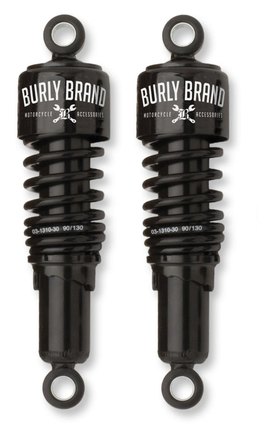 Burly Brand B28-1203B Shocks Black for 1982-2026 Harley-Davidson Touring