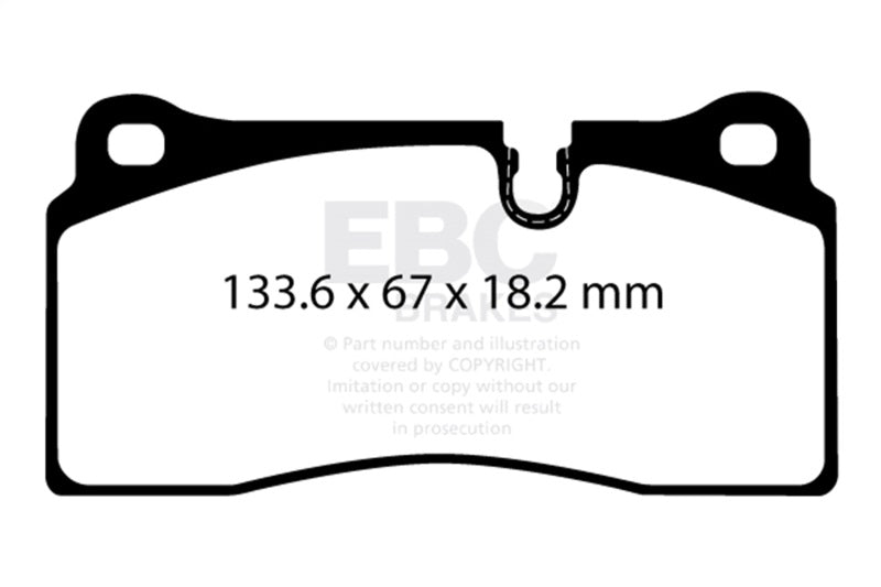 EBC 2018+ BMW M2 Competition 3.0TT Yellowstuff Rear Brake Pads DP42425R