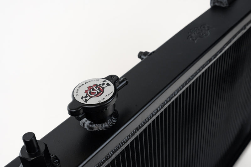 CSF 2850KB Radiator for 92-00 Honda Civic w/K-Swap V3 Black Finish