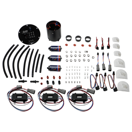 DeatschWerks 09-24 Nissan GT-R R35 X3 Triple Pump Module w/ Triple DW810 Pumps and Controllers