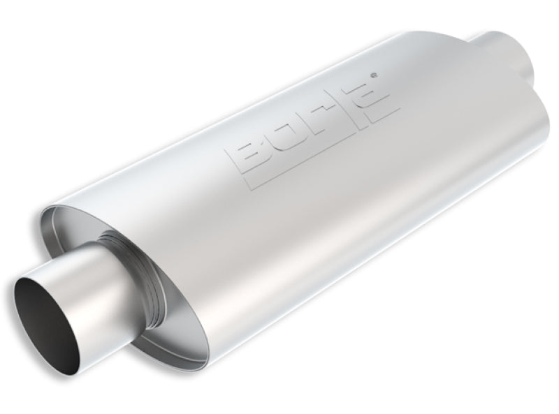 Borla 40946 XR-1 Racing Sportsman 3.5in. Outlet / 3.5in Inlet Oval Muffler - 5in Diameter x 15in Length - #40946