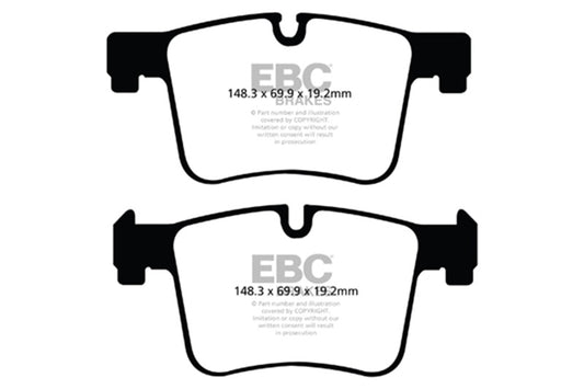 EBC 11+ BMW X3 2.0 Turbo (F25) Ultimax2 Front Brake Pads UD1561