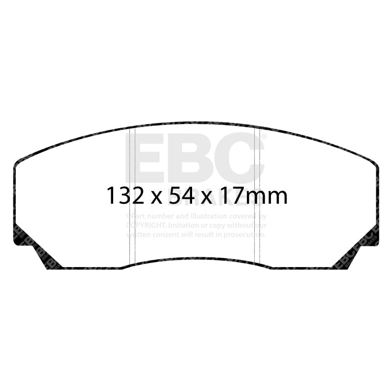 EBC Racing 93-00 Aston Martin Virage 5.3L (AP Caliper) RP-X Front Brake Pads DP8002RPX