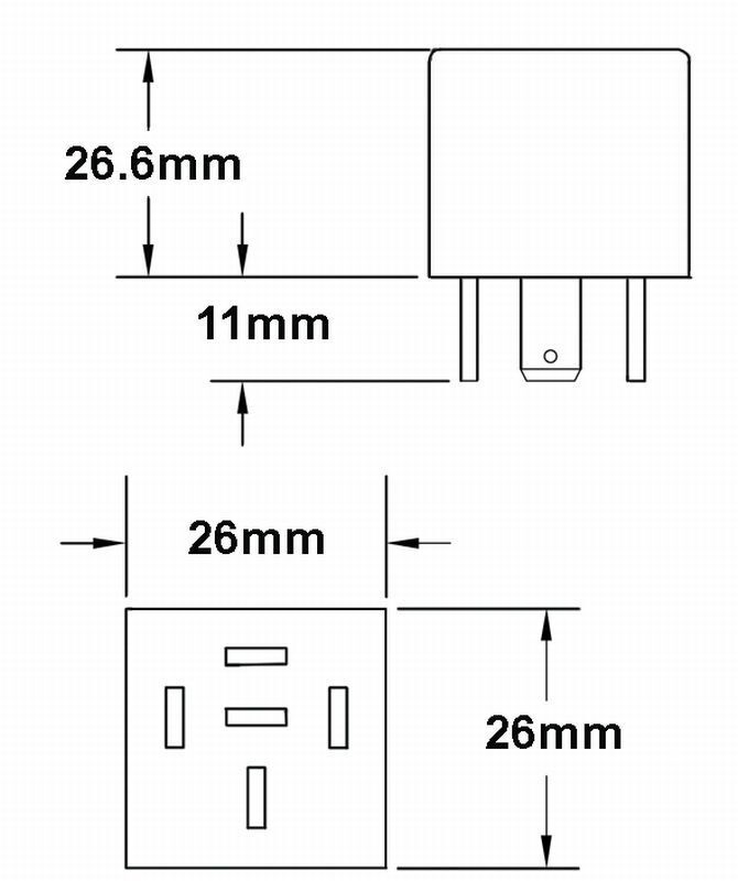 HELLA 931680011 Relay 12V 20/40A SPDT with Resistor Sealed