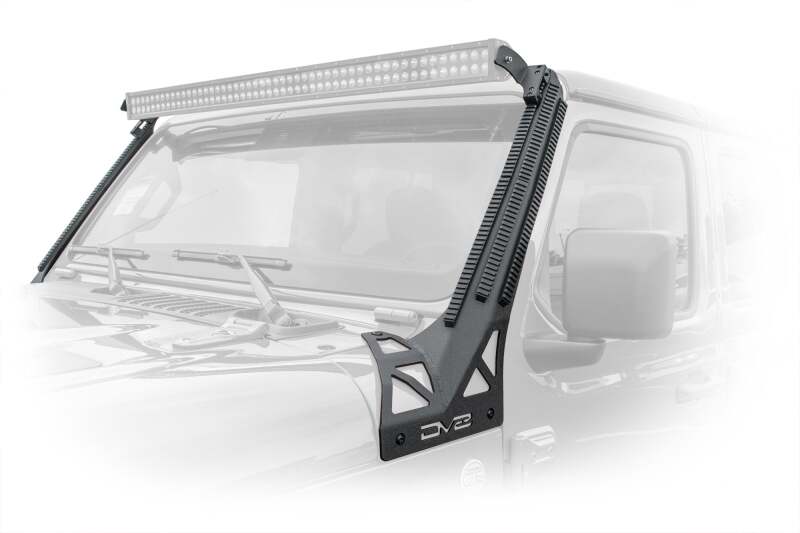 DV8 Offroad 2018+ JL/Gladiator Picatinny Rail A-Pillar Pod LED Light Mount - #D-JL-190052-PIL