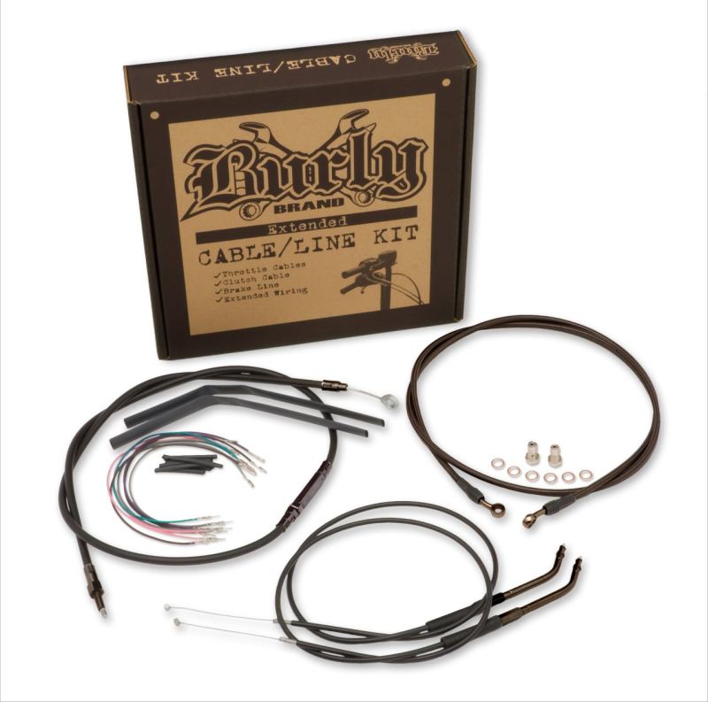 Burly Brand B30-1190 Control Kit 12 in T-Bar for 1996-2005 Harley-Davidson Dyna