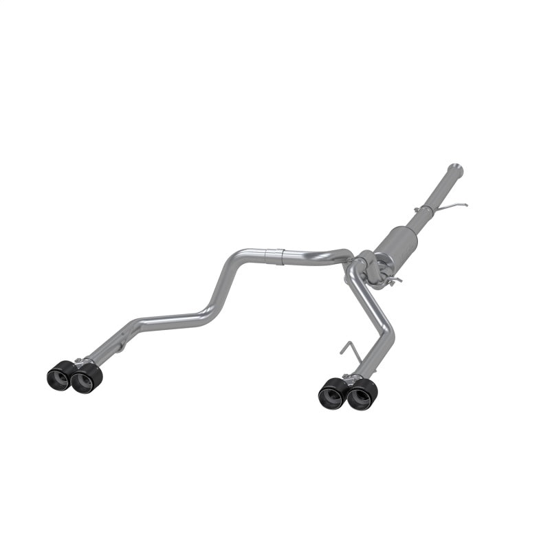 MBRP S50053CF Armor Pro Cat-Back Exhaust - Quad Carbon Tips - 2019+ Silverado / Sierra 1500 6.2L