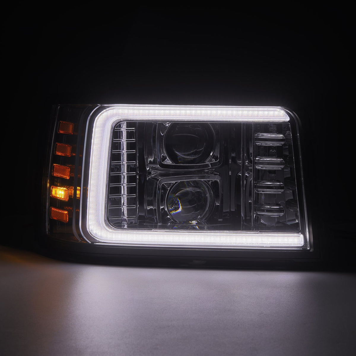 AlphaRex 880379 Projector Headlights, Chrome with Activation Light, Sequential Signal