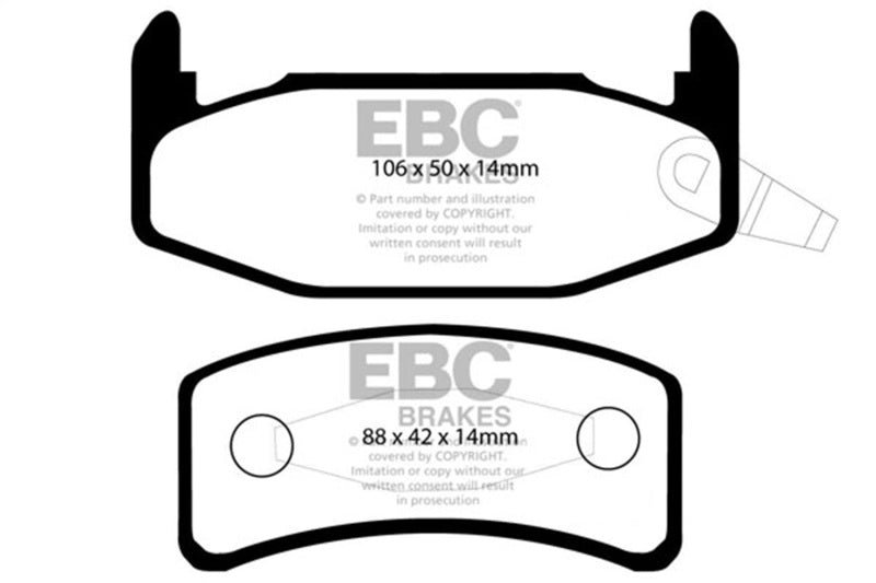 EBC 88-90 Buick Regal 2.8 Yellowstuff Rear Brake Pads DP4978R