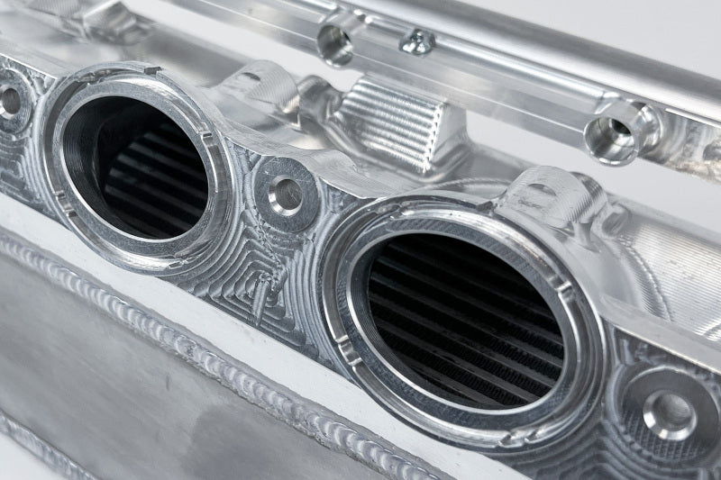 CSF 8400 Gen 2 B58 Race X Charge-Air-Cooler Manifold Raw Billet Aluminum Finish