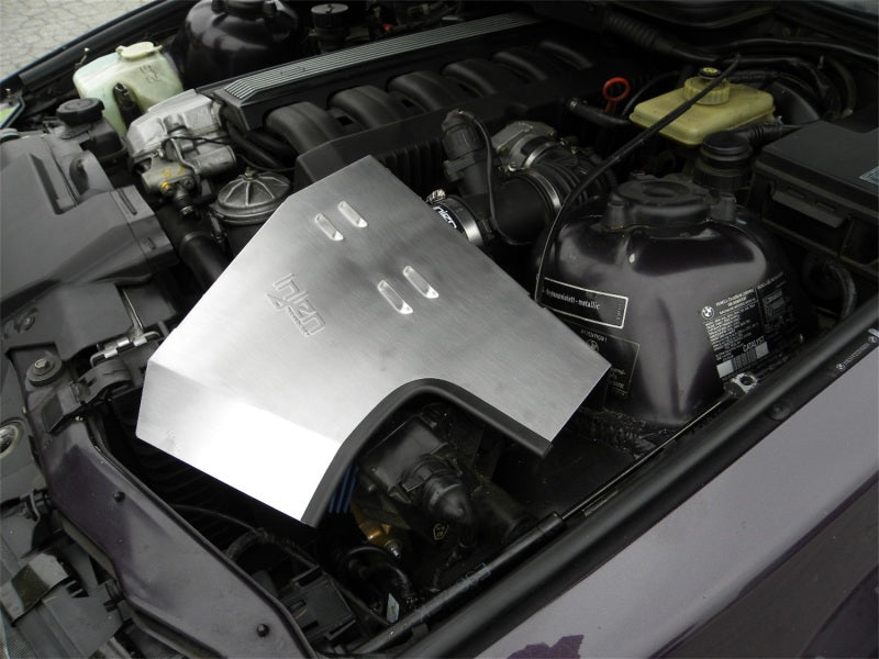 Injen 92-99 BMW E36 323i/325i/328i/M3 3.0L Polished Air Intake w/ Heat-Shield and Louvered Top Cover - #SP1105P